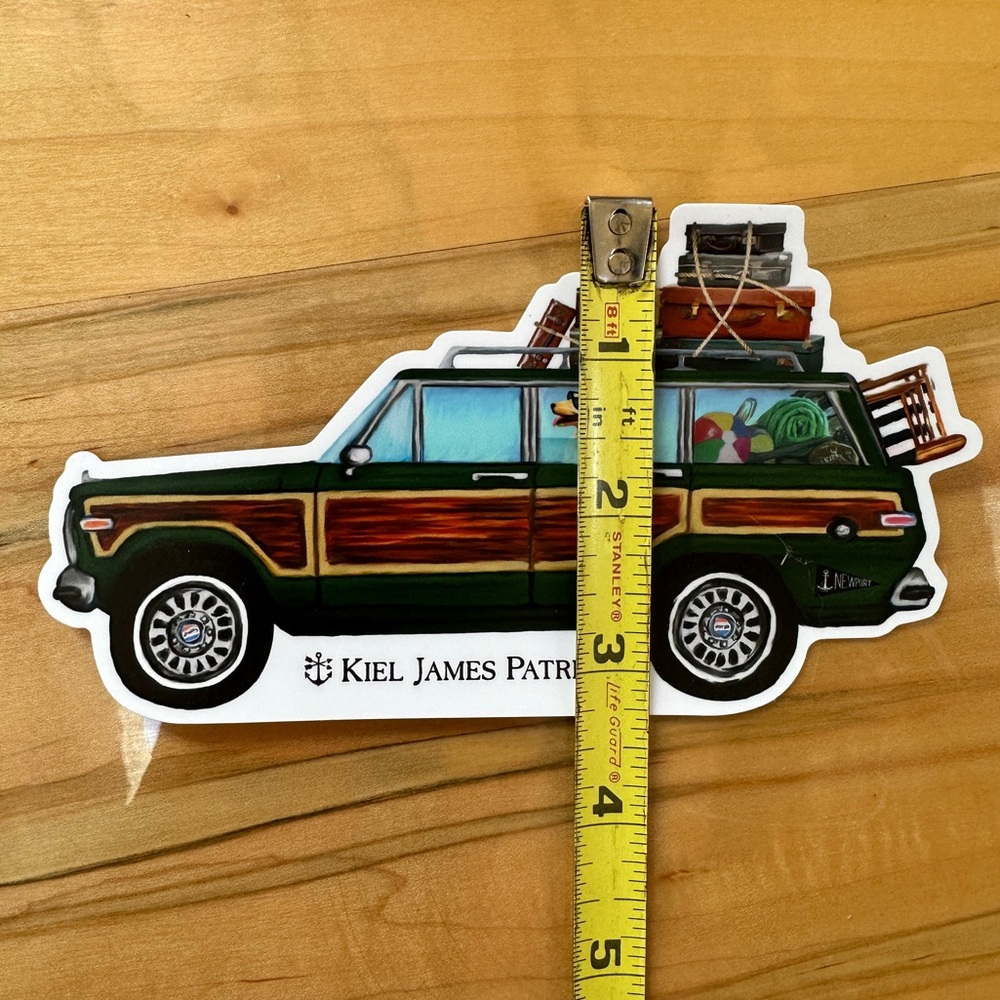 Kiel James Patrick Wagoner Yellow Lab Dog Beach Vacation Sticker Newport Cape - Picture 3 of 4